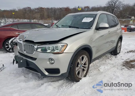 2017 BMW X3 xDrive35I из США, поврежденный, VIN 5UXWX7C52H0S20076